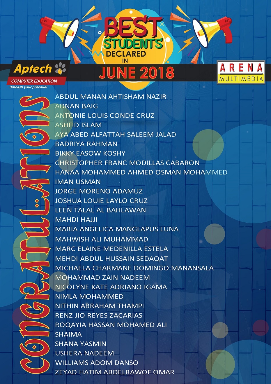 Best Students June 2018