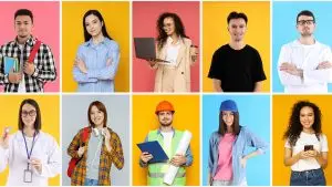 Different professions and careers