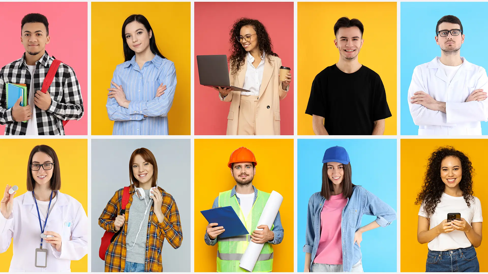 Different professions and careers