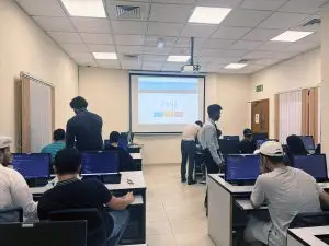 Students in the computer lab